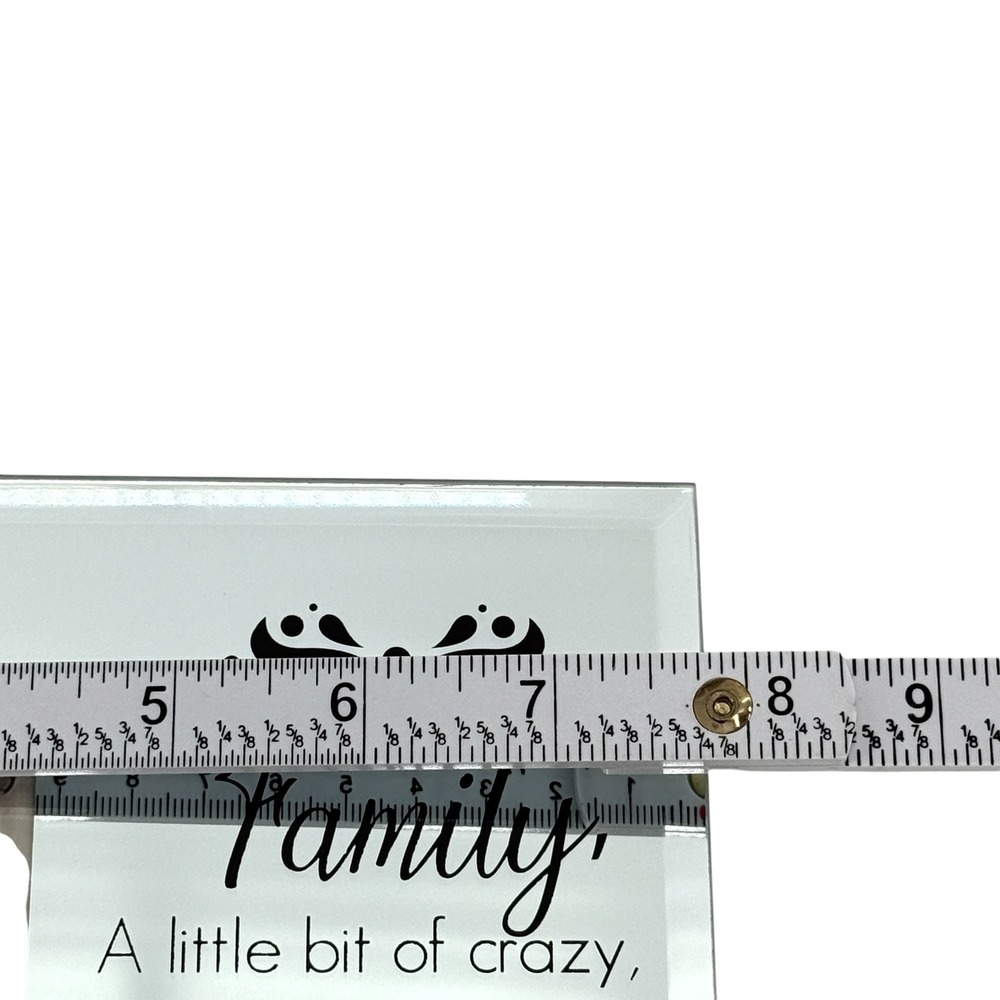 Old East Main Co Glass Family Photo Frame Seafoam Green 4x6 Horizontal Tabletop - Picture 4 of 10